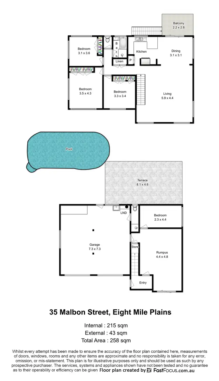 Floorplan of Homely house listing, 35 Malbon Street, Eight Mile Plains QLD 4113
