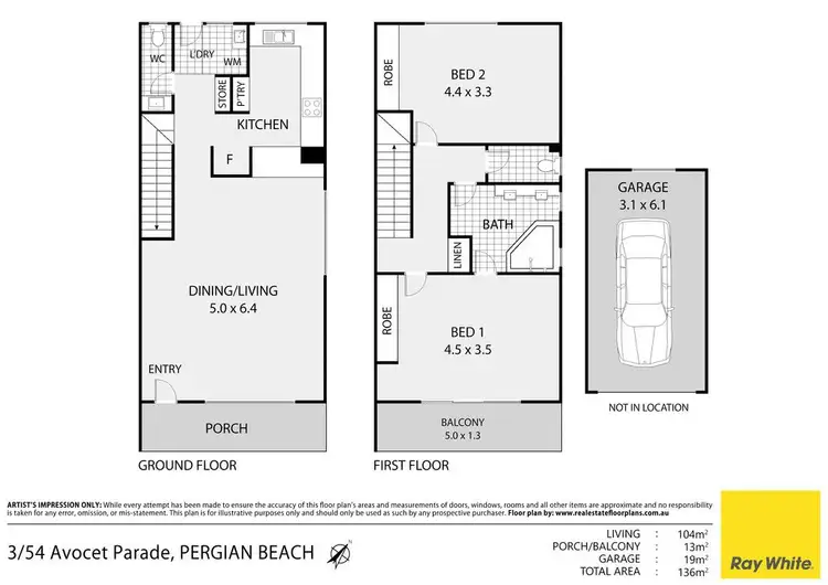 Floorplan of Homely unit listing, 3/54 Avocet Parade, Peregian Beach QLD 4573