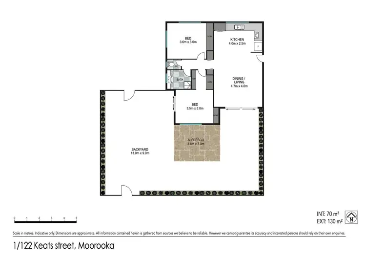 Floorplan of Homely unit listing, 1/122 Keats Street, Moorooka QLD 4105