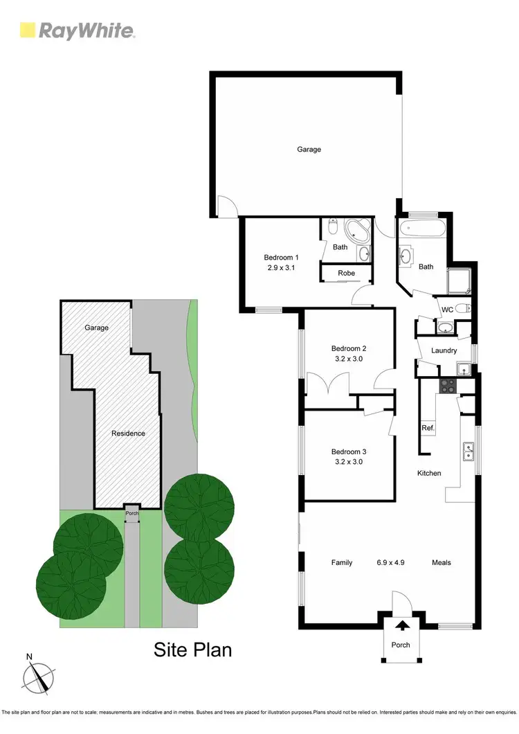 Floorplan of Homely unit listing, 1/52 Fellowes Street, Seaford VIC 3198