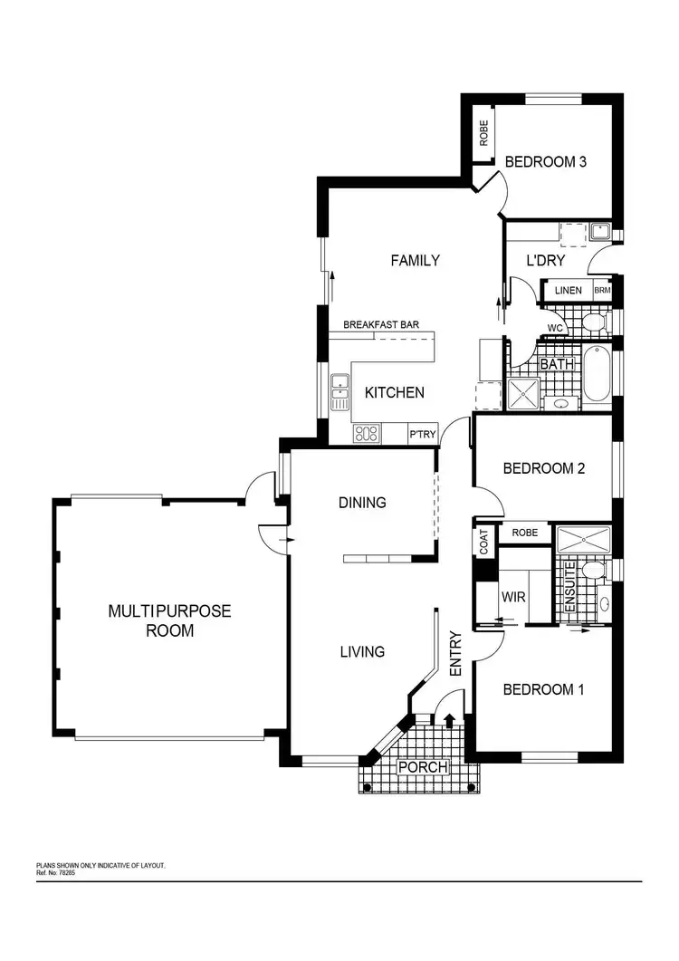 Floorplan of Homely house listing, 4 Edgley Place, Dunlop ACT 2615