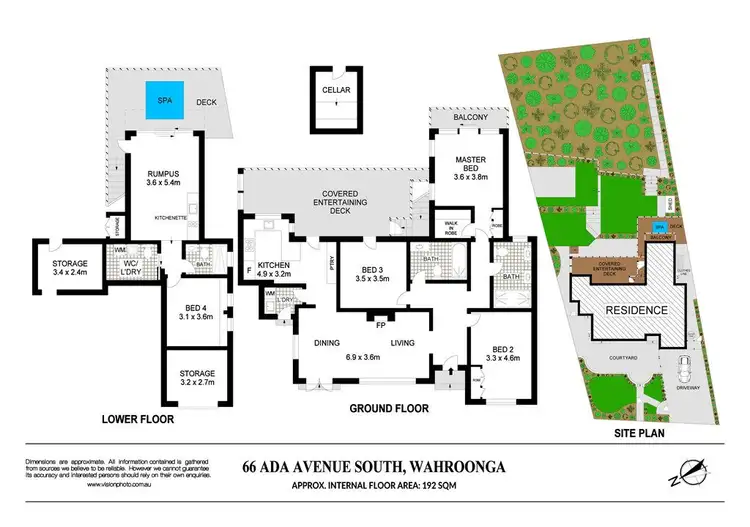 Floorplan of Homely house listing, 66 Ada Avenue South, Wahroonga NSW 2076