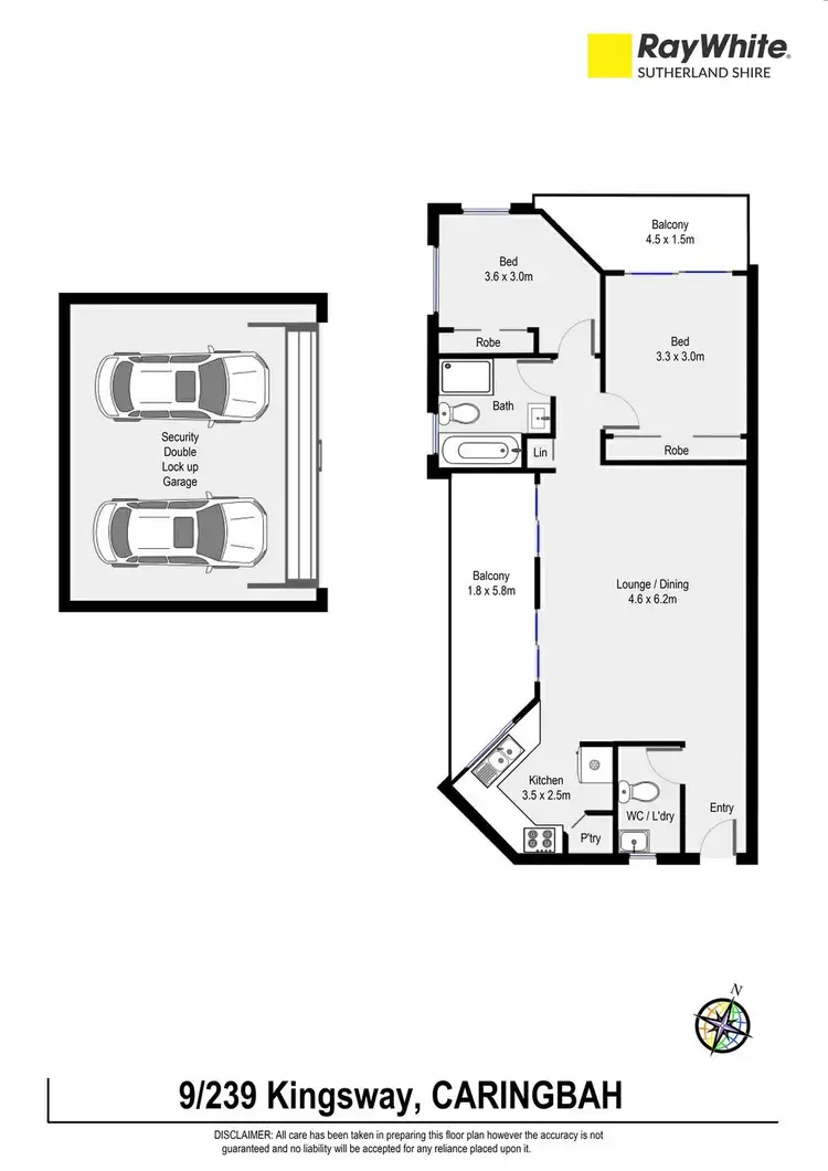 Floorplan of Homely apartment listing, 9/239 Kingsway, Caringbah NSW 2229