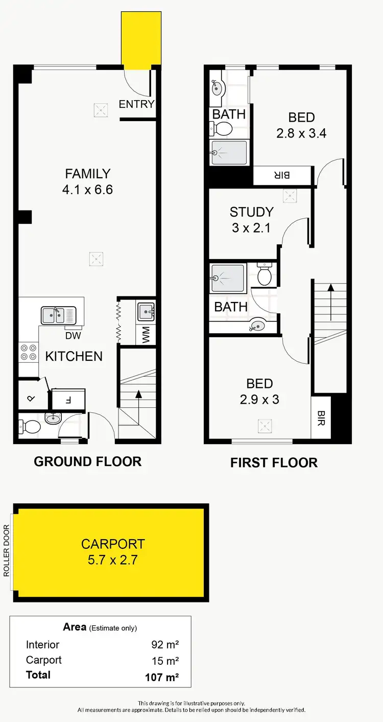 Floorplan of Homely townhouse listing, 18 Augustine Street, Mawson Lakes SA 5095