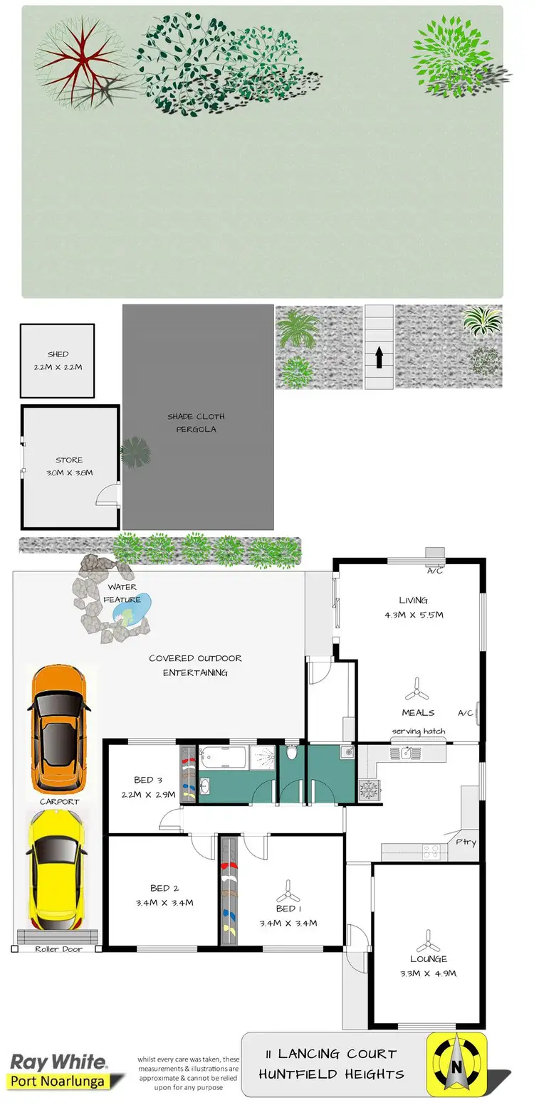 Floorplan of Homely house listing, 11 Lancing Court, Huntfield Heights SA 5163
