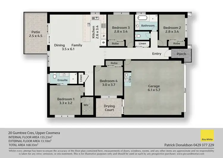 Floorplan of Homely house listing, 20 Gumtree Crescent, Upper Coomera QLD 4209