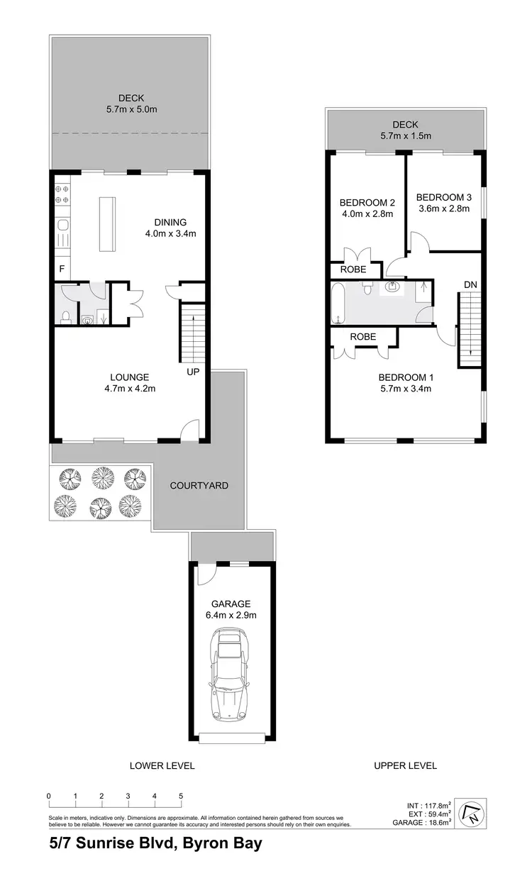 Floorplan of Homely townhouse listing, 5/7 Sunrise Boulevard, Byron Bay NSW 2481