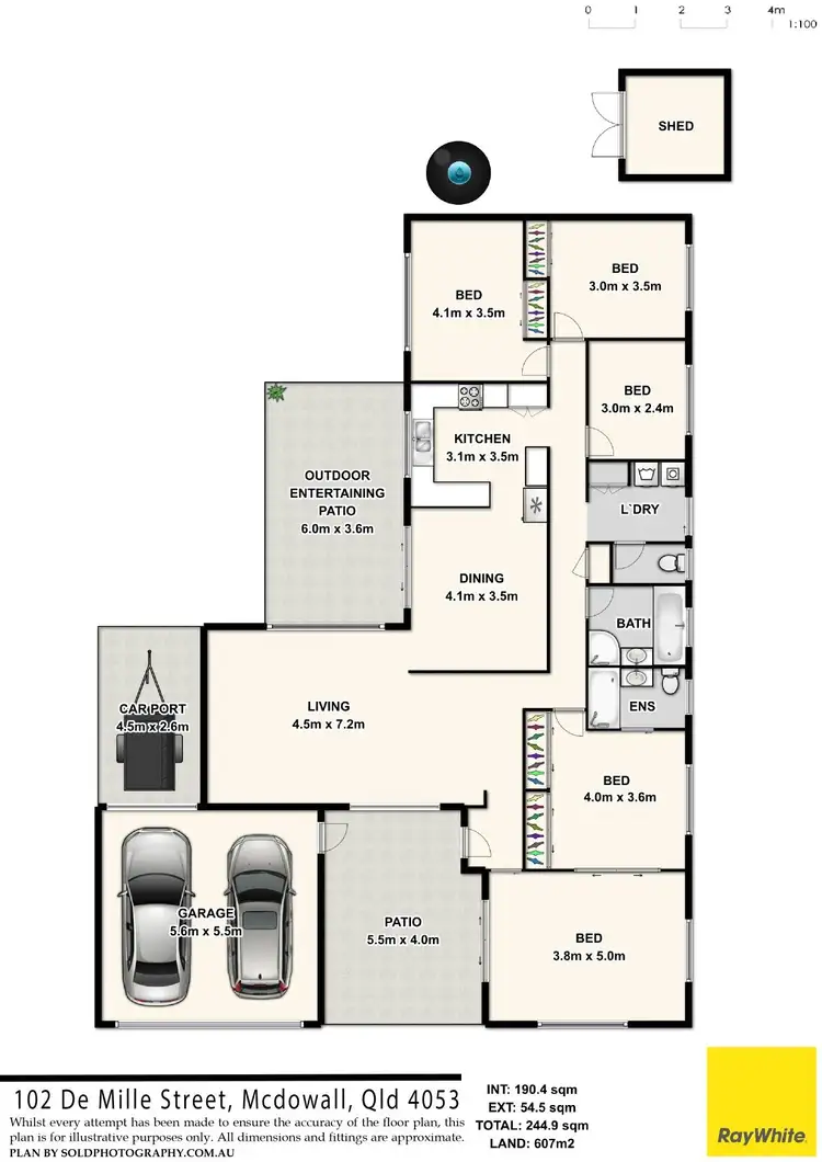 Floorplan of Homely house listing, 102 De Mille Street, Mcdowall QLD 4053