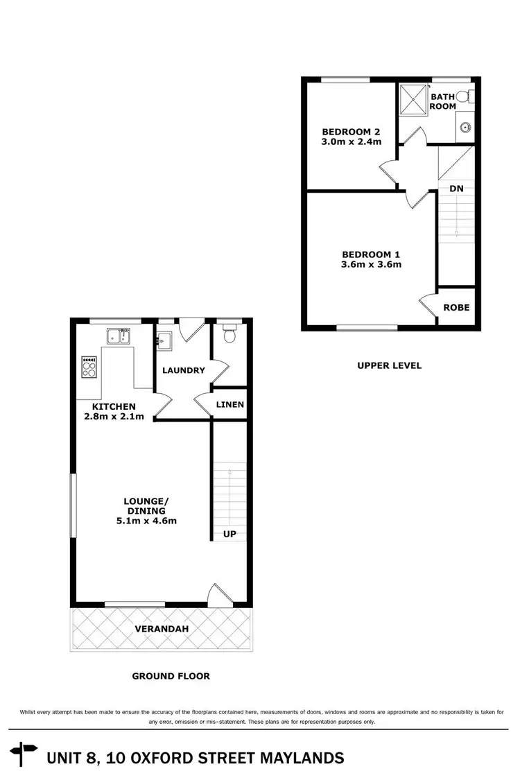 Floorplan of Homely unit listing, 8/10 Oxford Street, Maylands WA 6051