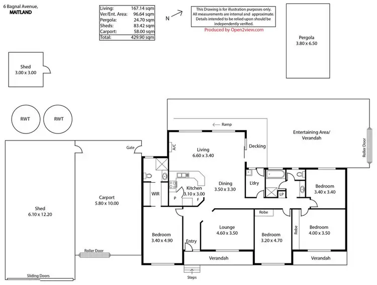 Floorplan of Homely house listing, 6 Bagnal Avenue, Maitland SA 5573