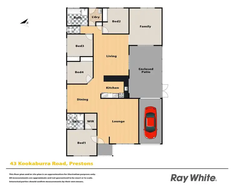Floorplan of Homely house listing, 43 Kookaburra Road, Prestons NSW 2170
