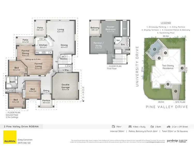 Floorplan of Homely house listing, 2 Pine Valley Drive, Robina QLD 4226
