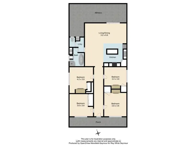Floorplan of Homely house listing, 16 Tristan Street, Seymour VIC 3660