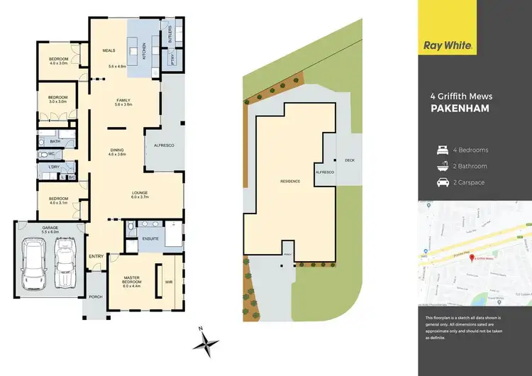 Floorplan of Homely house listing, 4 Griffith Mews, Pakenham VIC 3810