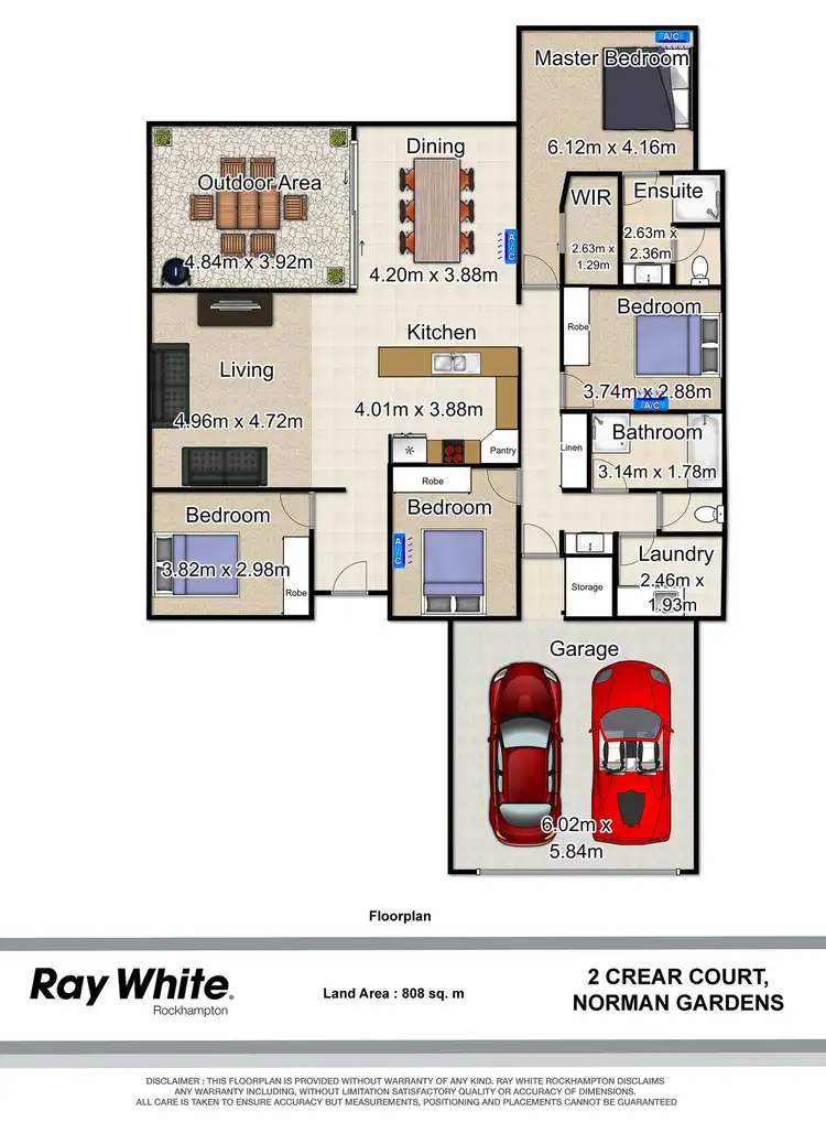 Floorplan of Homely house listing, 2 Crear Court, Norman Gardens QLD 4701