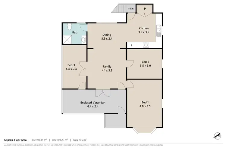 Floorplan of Homely house listing, 6 Rouen Road, Bardon QLD 4065