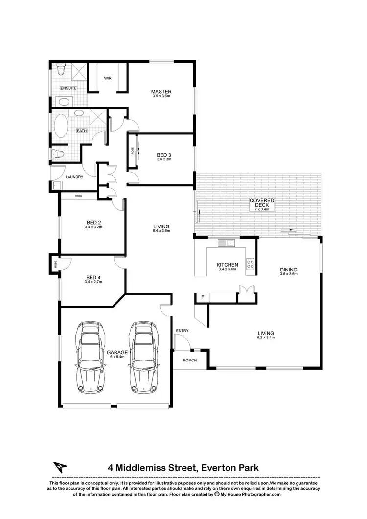 Floorplan of Homely house listing, 4 Middlemiss Street, Everton Park QLD 4053