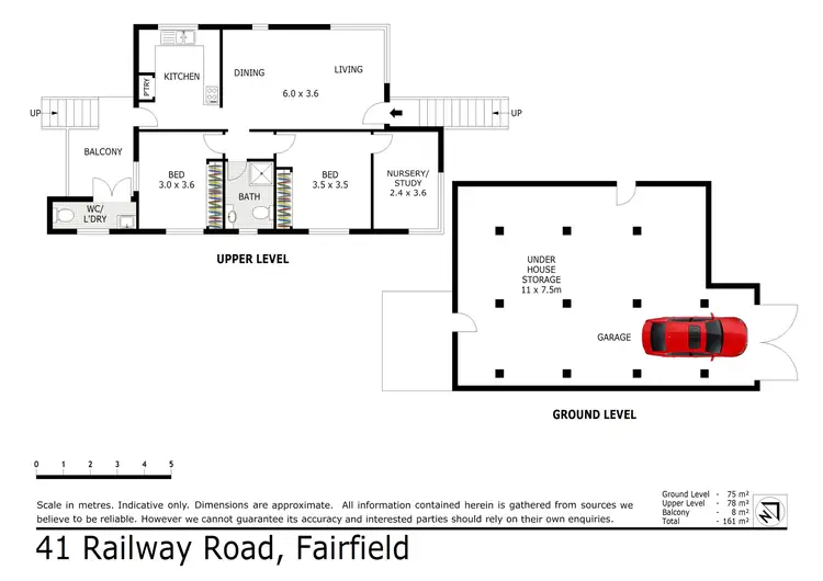Floorplan of Homely house listing, 41 Railway Road, Fairfield QLD 4103