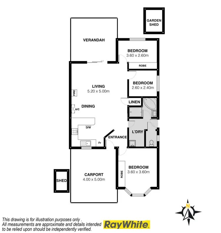 Floorplan of Homely house listing, 1/36 Kingdon Place, Goolwa SA 5214