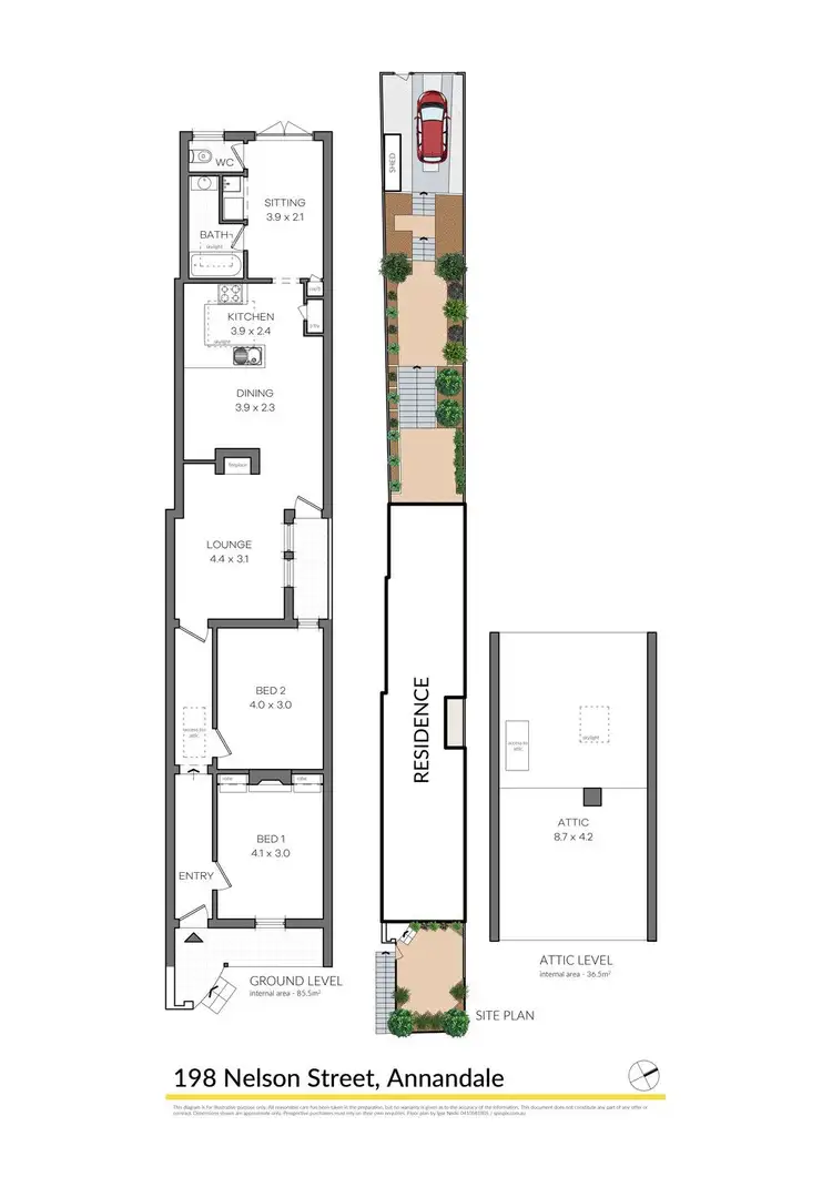 Floorplan of Homely house listing, 198 Nelson Street, Annandale NSW 2038