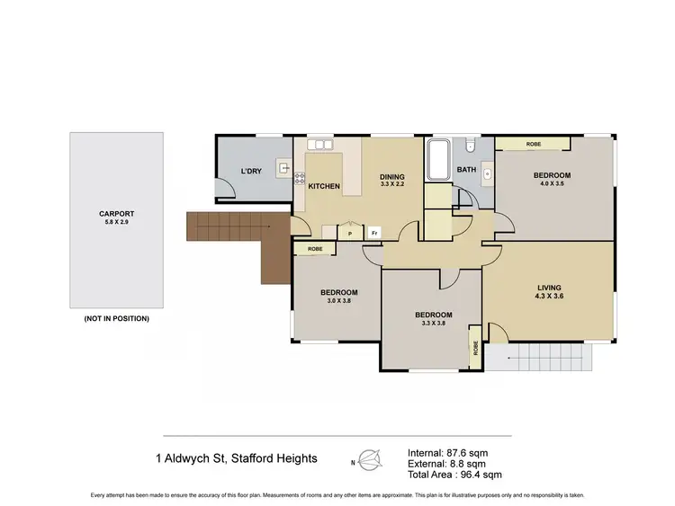 Floorplan of Homely house listing, 1 Aldwych Street, Stafford Heights QLD 4053