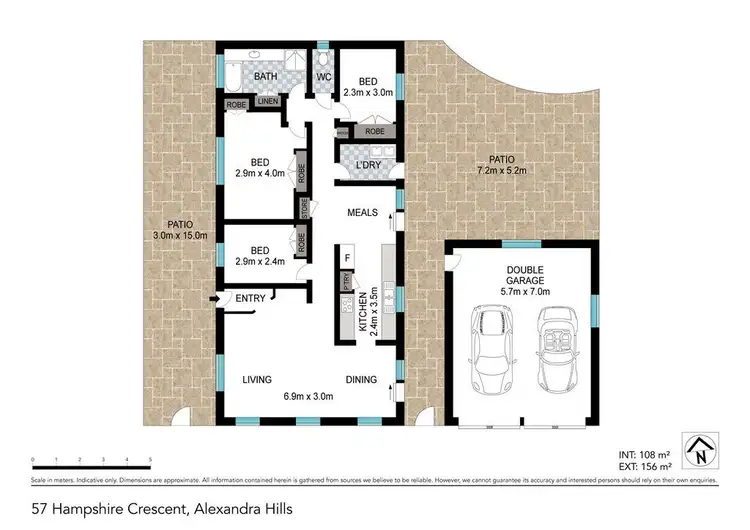 Floorplan of Homely house listing, 57 Hampshire Crescent, Alexandra Hills QLD 4161