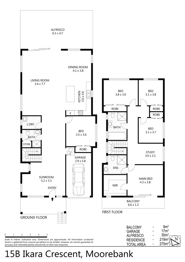 Floorplan of Homely house listing, 15B Ikara Crescent, Moorebank NSW 2170