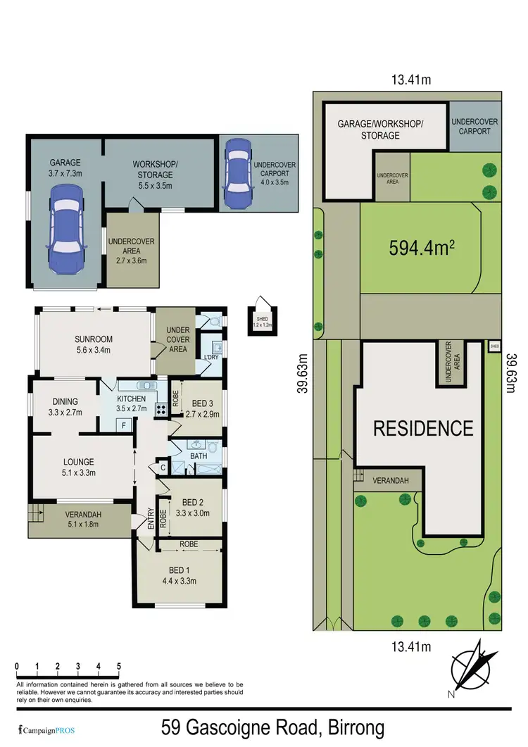 Floorplan of Homely house listing, 59 Gascoigne Road, Birrong NSW 2143