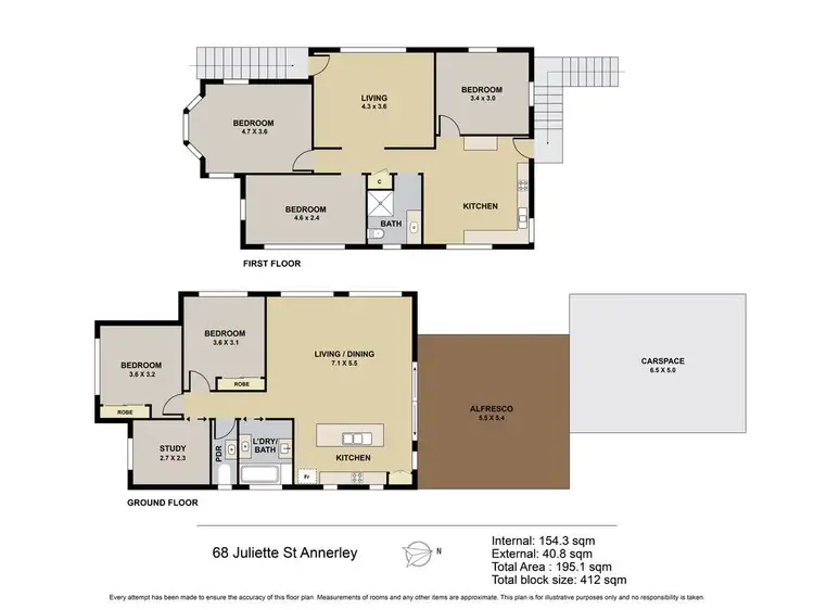 Floorplan of Homely house listing, 68 Juliette Street, Annerley QLD 4103