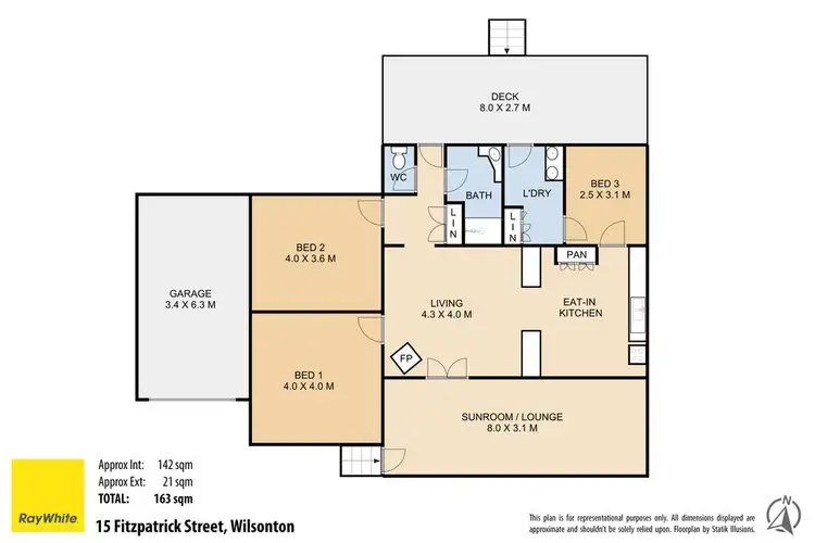 Floorplan of Homely house listing, 15 Fitzpatrick Street, Wilsonton QLD 4350