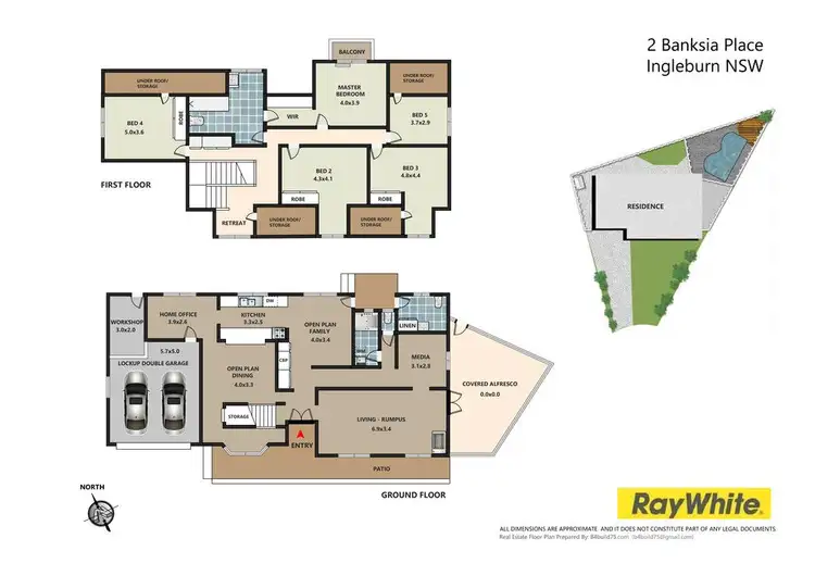 Floorplan of Homely house listing, 2 Banksia Place, Ingleburn NSW 2565