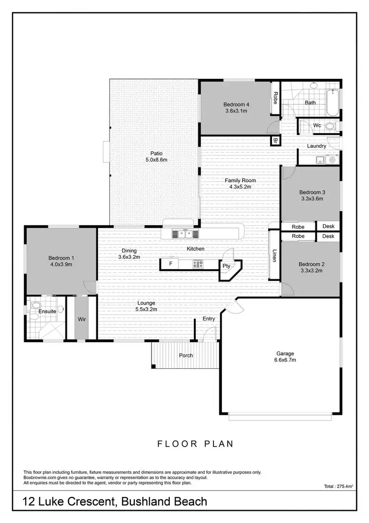 Floorplan of Homely house listing, 12 Luke Crescent, Bushland Beach QLD 4818