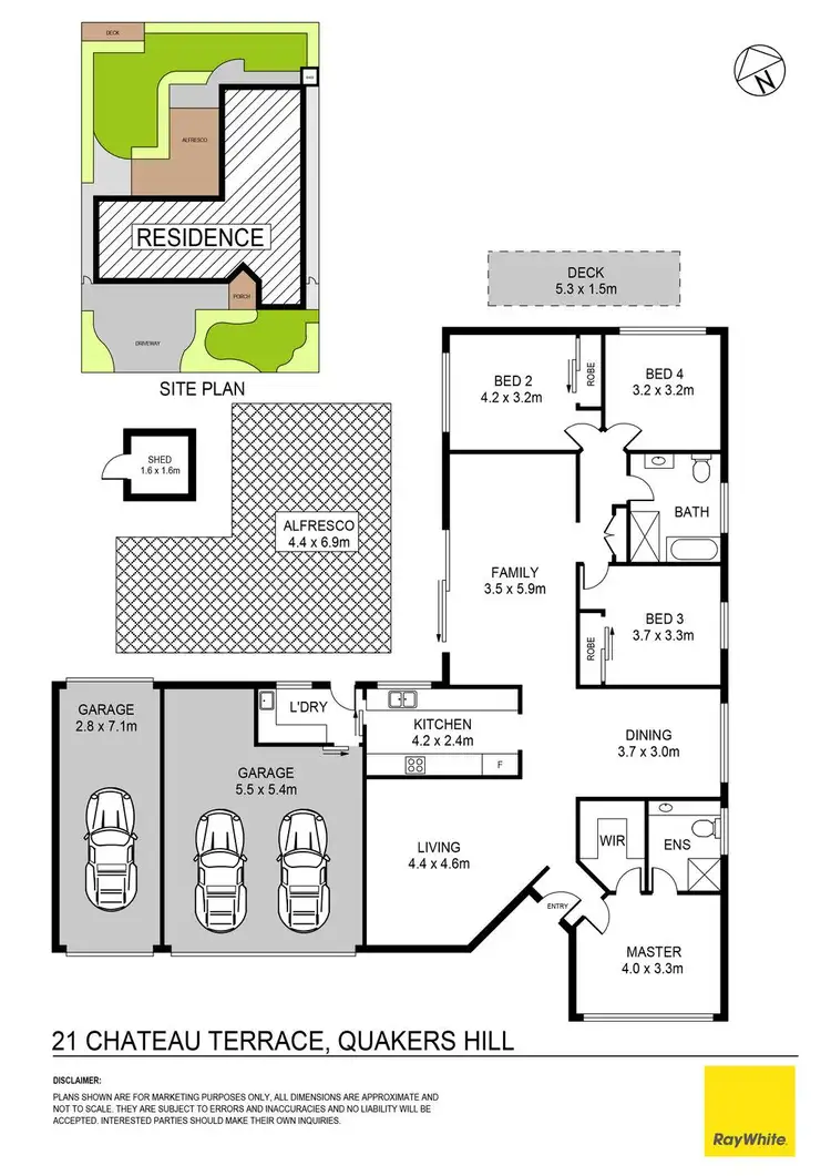 Floorplan of Homely house listing, 21 Chateau Terrace, Quakers Hill NSW 2763