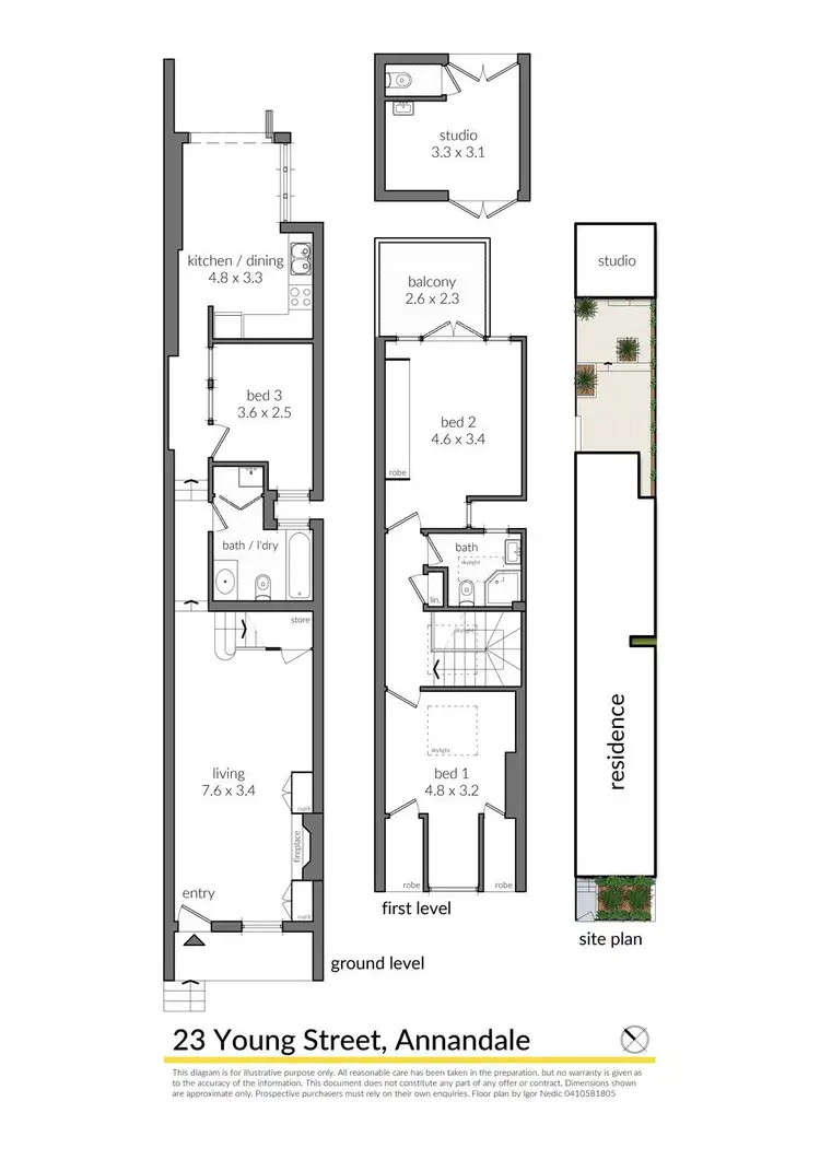 Floorplan of Homely house listing, 23 Young Street, Annandale NSW 2038