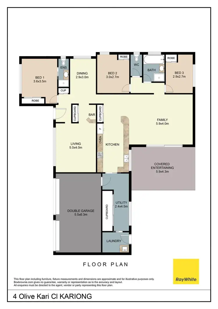 Floorplan of Homely house listing, 4 Olive Kari Close, Kariong NSW 2250