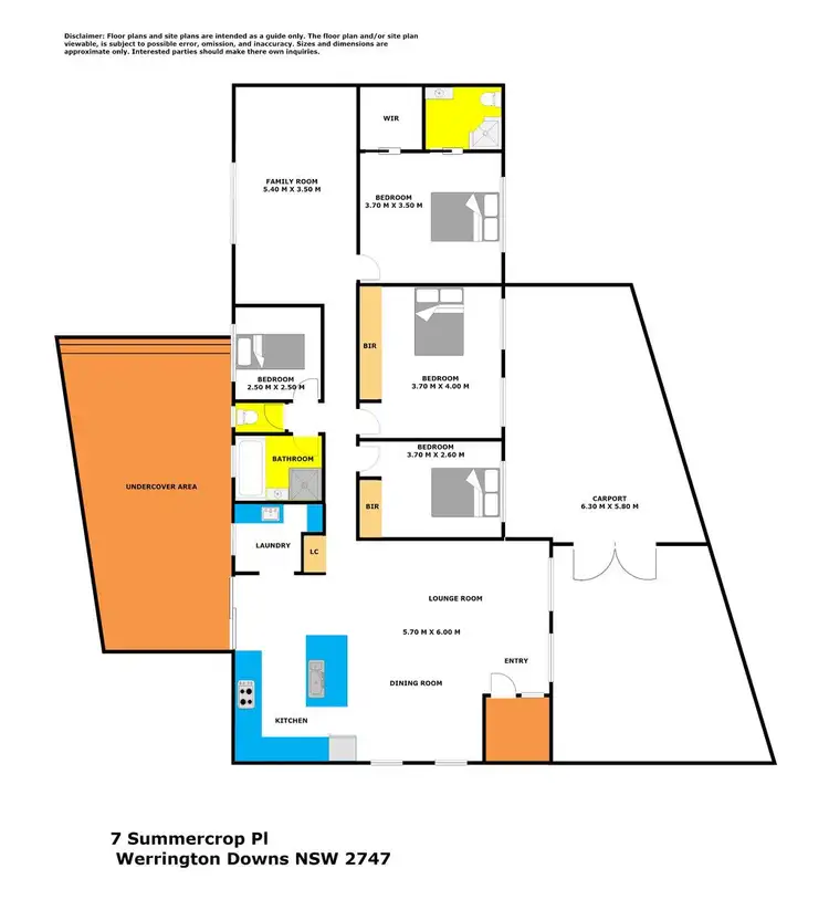 Floorplan of Homely house listing, 7 Summercrop Place, Werrington Downs NSW 2747