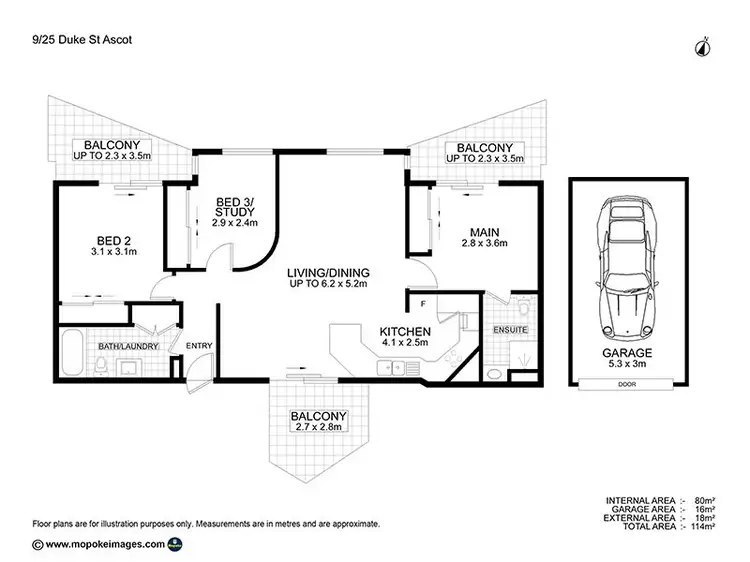 Floorplan of Homely unit listing, 9/25 Duke Street, Ascot QLD 4007