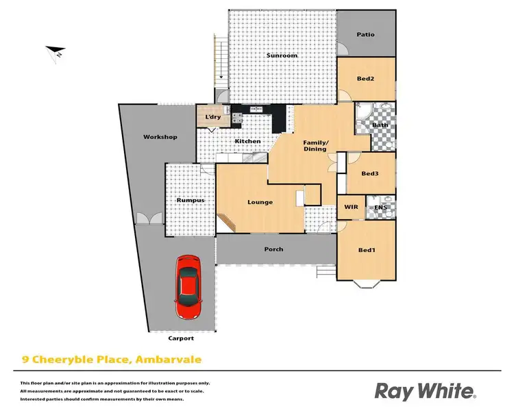 Floorplan of Homely house listing, 9 Cheeryble Place, Ambarvale NSW 2560