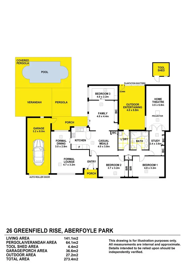 Floorplan of Homely house listing, 26 Greenfield Rise, Aberfoyle Park SA 5159