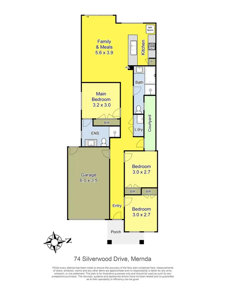 Floorplan of Homely house listing, 74 Silverwood Drive, Mernda VIC 3754