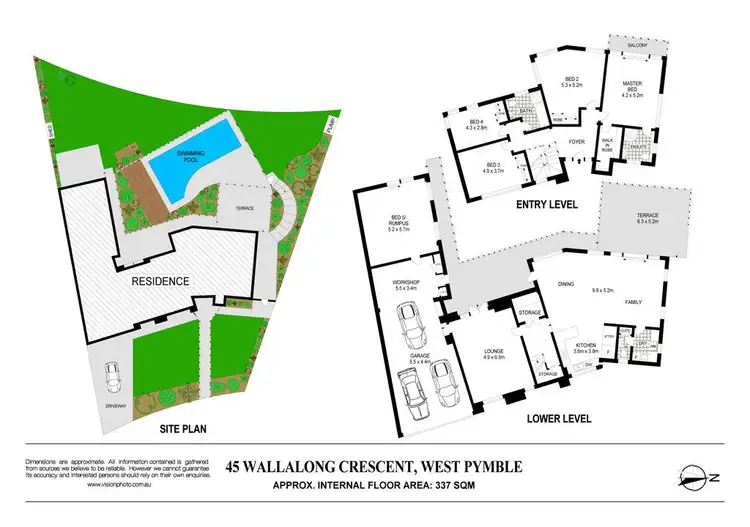 Floorplan of Homely house listing, 45 Wallalong Crescent, West Pymble NSW 2073