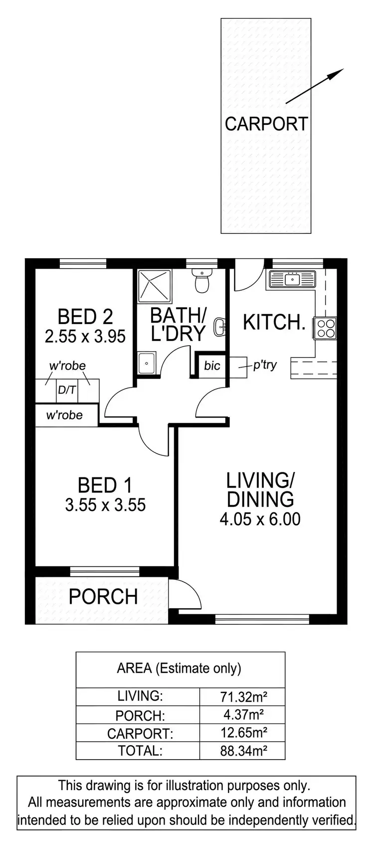 Floorplan of Homely unit listing, 6/10-12 Alice Street, Plympton SA 5038