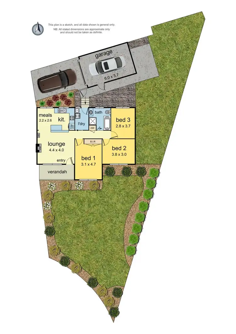 Floorplan of Homely unit listing, 1/14 Gary Court, Croydon VIC 3136