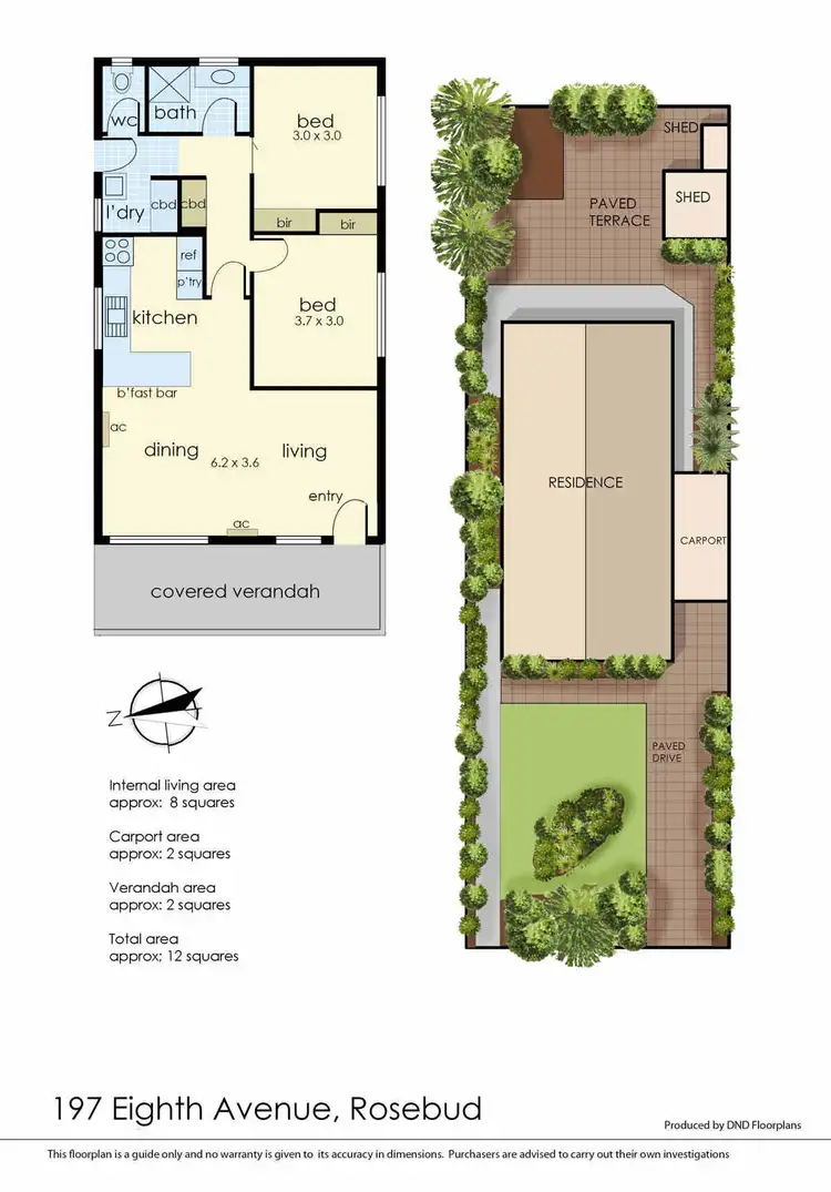 Floorplan of Homely house listing, 197 Eighth Avenue, Rosebud VIC 3939