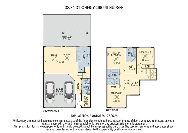 Floorplan of Homely townhouse listing, 38-34 O'Doherty Circuit, Nudgee QLD 4014