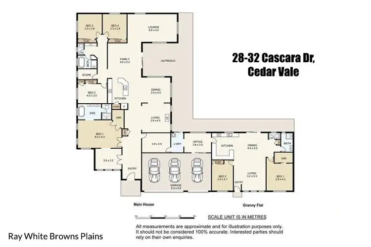 Floorplan of Homely house listing, 28-32 Cascara Drive, Cedar Vale QLD 4285