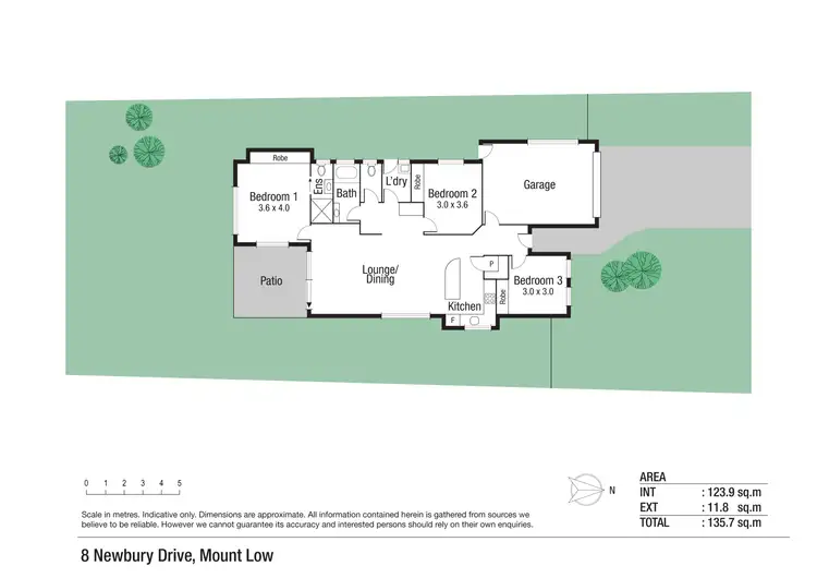 Floorplan of Homely house listing, 8 Newbury Drive, Mount Low QLD 4818