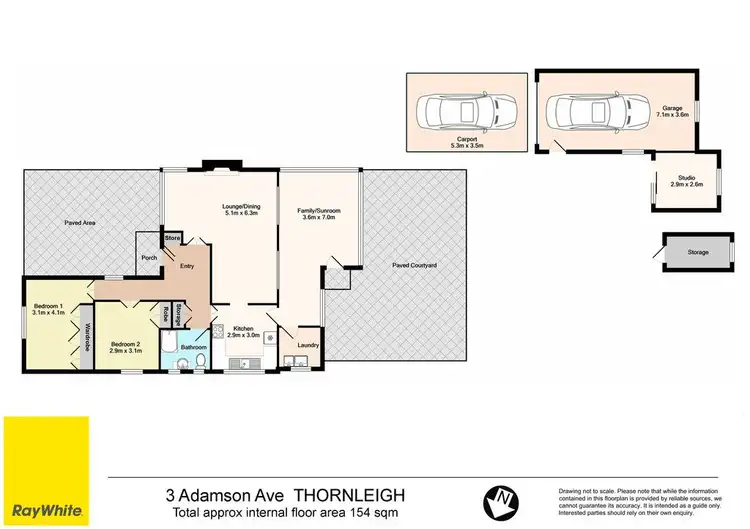 Floorplan of Homely house listing, 3 Adamson Avenue, Thornleigh NSW 2120