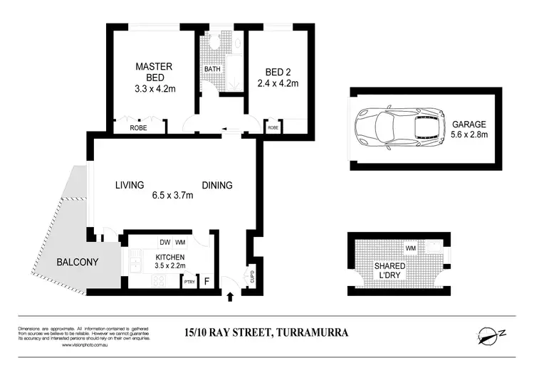 Floorplan of Homely apartment listing, 15/10-12 Ray Street, Turramurra NSW 2074