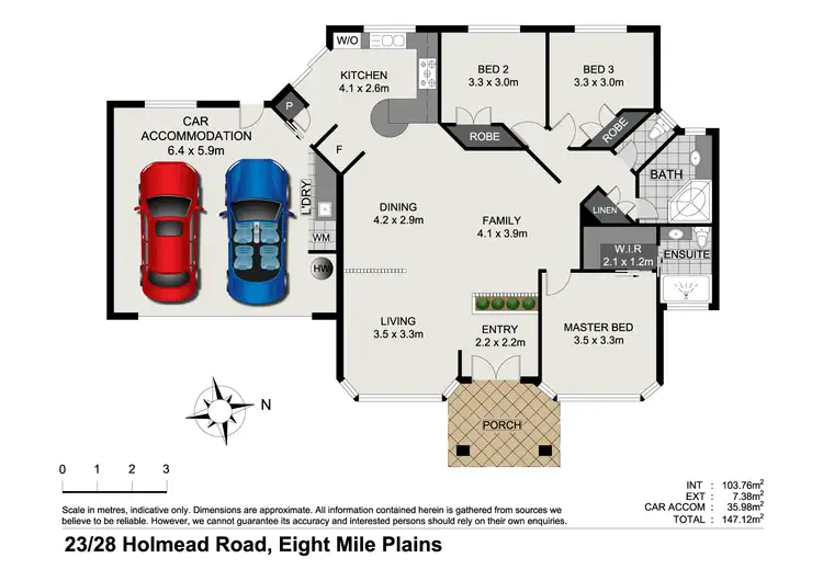 Floorplan of Homely townhouse listing, 23/28 Holmead Road, Eight Mile Plains QLD 4113